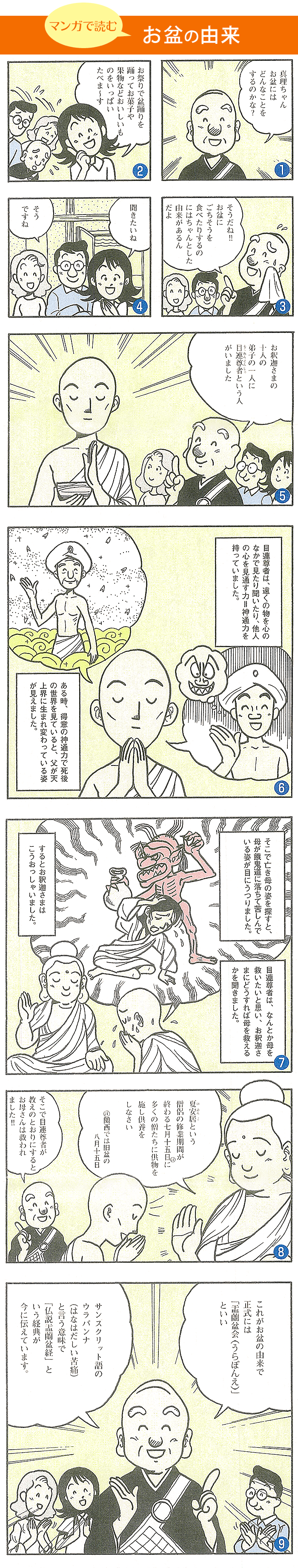 マンガで読むお盆の由来