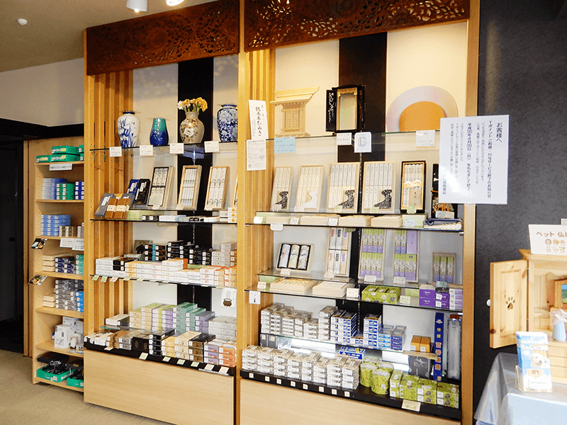 楠葉店お線香展示