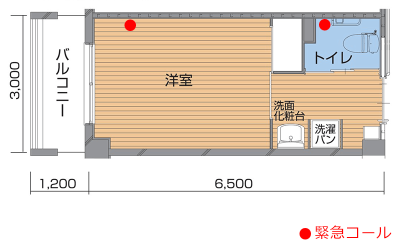 居室図（浴室なし）