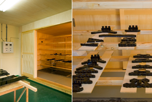 寺院仏具作業 漆の乾燥